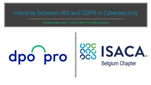 Interplay between NIS and GDPR in Cybersecurity