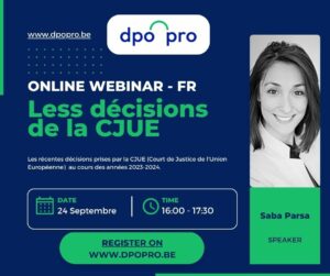 ????️ Webinar ???????? – “The Decisions of the CJEU” – Saba Parsa